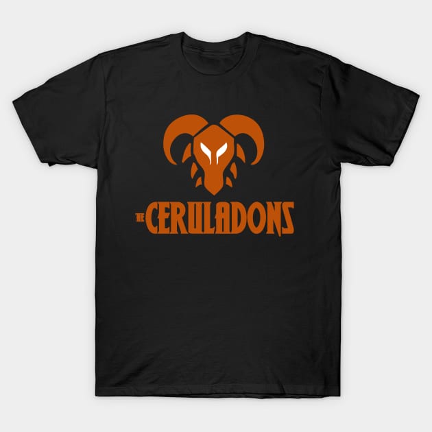 The Ceruladons Mask of the Ceebah Nahala - Orange T-Shirt by Ellisbeetle